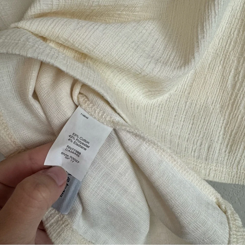 Madewell Skylark Cold Shoulder Cream Top - Picture 5 of 5